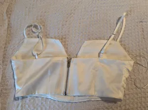 Princess Polly Top Crop White top thumbnail 2