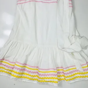Lisa‎ Marie Fernandez x Target White Ric Rac Linen Mini Dress Size XXS thumbnail 5