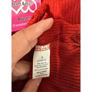 Red long sleeve top Red thumbnail 7