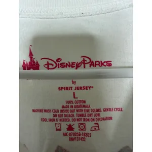Disney‎ Parks Disneyland Spirit Jersey Polka Dot Minnie Mouse Pink Glitter Large thumbnail 3