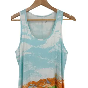 Crown & Ivy Beach On Island‎ Time Graphic Tank Dress Coverup Size Medium New thumbnail 4
