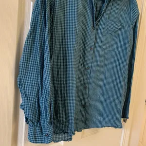 Old navy green & blue gingham button up size XXL thumbnail 4