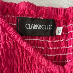 Clarisbelle Peplum Sleeveless Top Pink Women Size XXL NWOT thumbnail 2