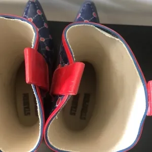 Stadium Stomper‎ Cowboy Rainboots SZ6 Red Size 6 thumbnail 3
