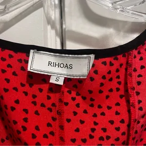 Rihoas Red Hearts Square Neck Mini Dress thumbnail 5