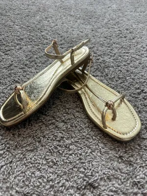 Amazon Gold Strappy Sandals thumbnail 3