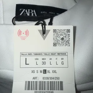 ❗️NWT ZARA White Fitted Midi Dress White Sleeveless Dress, Size L 🔼 thumbnail 9