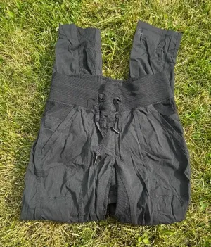 Lululemon Jogger Pants Womens 4 Black Pinstripe High Rise Pockets Yoga Athletic thumbnail 1