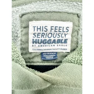 American Eagle Sublime Hoodie Oversized XS Green‎ Sun Graphic Band Tee Y2K Baggy thumbnail 12