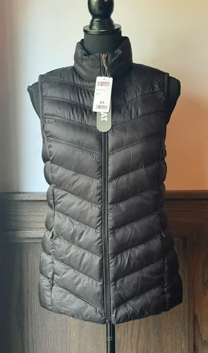 32 Degrees Black Quilted Packable Puffer Vest thumbnail 1