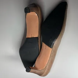 Salvatore Ferragamo Snakeskin Pumps Heels Leather Made in Italy 9 B Vibram Soles thumbnail 12