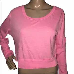 PINK Victoria’s Secret crop long sleeve tee thumbnail 1