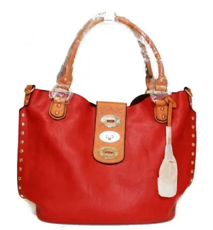 Women’s 2 pc Satchel Bag (Red) NWT Red thumbnail 1