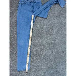 Lands End Vintage High Rise Straight Leg Jeans 10 Tall Made in USA Blue Denim thumbnail 4