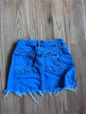 We the free a line denim mini skirt size 26 thumbnail 4