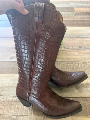 Idyllwind Brown Croc boots thumbnail 8