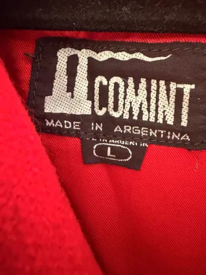 80’s Style Women’s Vintage Red Suede Leather Bomber Jacket Size Large thumbnail 2