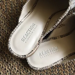 Kenneth Cole Ruthie snake mule flats thumbnail 3