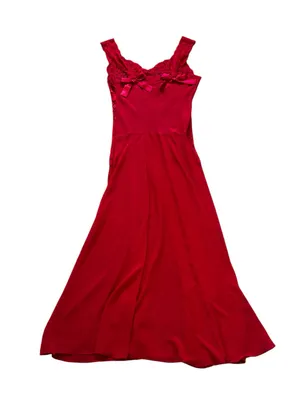 Vintage Victoria’s Secret Chiffon Lace Midi Slip Dress Romantic Feminine Boudoir thumbnail 8