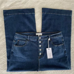 RISEN Jeans High Rise Wide Leg Button Fly Dark Wash Denim Size 2X 18 / 20 NWT thumbnail 10