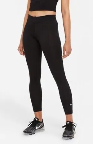 Nike Black Sportswear Essential 7/8 Mid Rise Leggings Size XS thumbnail 1