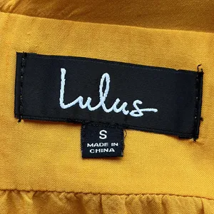 Lulus Open Back Golden Yellow Long Maxi Dress with Flutter Sleeves size S thumbnail 15
