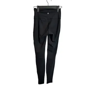 Lululemon mix & mesh black leggings size 4 - fair condition see pics full length thumbnail 7