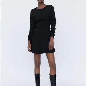 Zara mini dress with ruching thumbnail 2