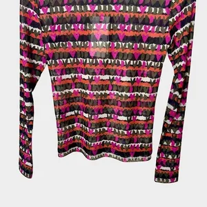 Emily Lovelock‎ MIRI Mesh Tulle Tee Pink XS Heart Print Y2K Valentines Day NWT thumbnail 11