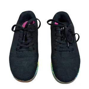 NOBULL Trainer Black Neon Pixel Low Top Training Shoes Size W 8 / M 6.5 thumbnail 1