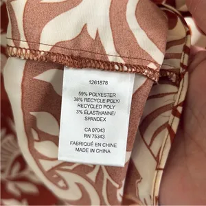 EUC Joie Floral Blouse Chestnut Cream Size Large thumbnail 6