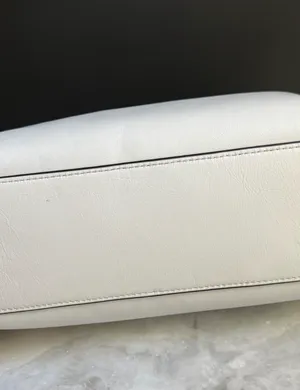 Coach Axel Crossbody Bag Leather Chalk White Gunmetal Graphic Stamp CJ818 thumbnail 11