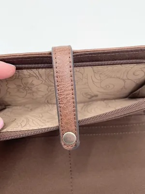 Justin Boots Women's Floral Tooled Saddle Brown Wallet Slim Card Slots Western Cowgirl thumbnail 5