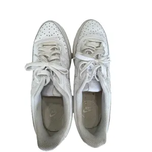 Nike Court Vision Alta Platform Sneakers Triple White Leather Women's Size 9.5 thumbnail 5