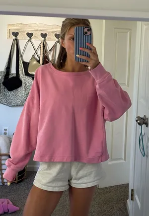 J.Crew Banana Republic Pink Crewneck thumbnail 1