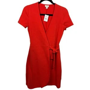 NWT J. Crew Women's Textured Knit Wrap Mini Dress Size XXS‎ Casual Vacation thumbnail 7