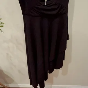 Elliatt Kienna Asymmetrical Cocktail Midi Dress in Black Size S NWT thumbnail 6