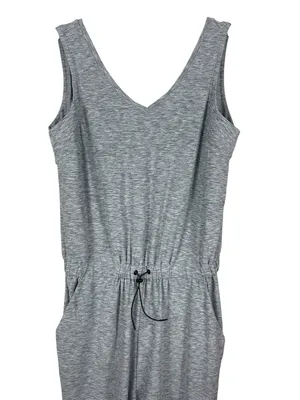 Old Navy Active Breathe ON Jumpsuit Gray Sleeveless Cropped Wide Leg S NWT thumbnail 2