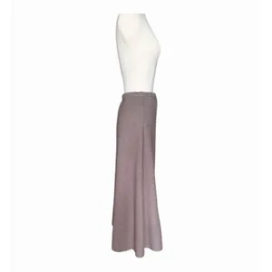 OGL Timeless Flared Maxi Skirt Heather Brown Drawstring Waist XS NWT thumbnail 4