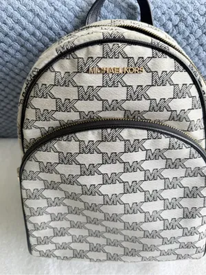 Michael Kors White and Black Backpack thumbnail 5
