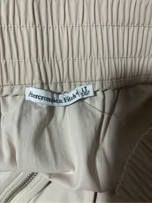 NWOT Abercrombie &‎ Fitch Cargo Utility Midi Skirt L Tall Tan Zip Front thumbnail 3
