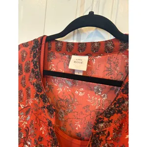 Knox Rose‎ Orange Boho Embroidered Dress Size Large thumbnail 5