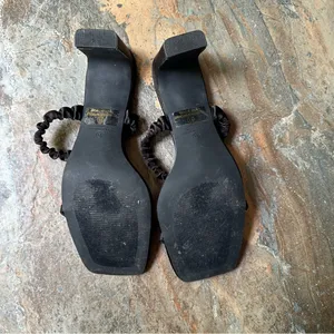 Lulu's Black Slip On Heeled Sandals Women's Size 11 thumbnail 7