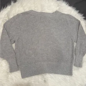 Garage Gray V-Neck Sweater Size S/P thumbnail 3