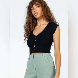 Princess Polly Indica Top in Black Size 0 New with tag thumbnail 2