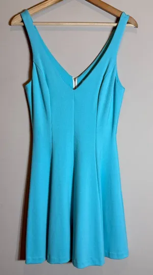 Amanda Uprichard Flounce Mini Dress Women's P Blue Cocktail Party Glam Wedding thumbnail 1