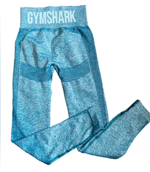 Gymshark Blue Flex High Waisted Training Workout Athletic Gym Leggings thumbnail 1
