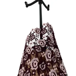 Bardot Dalia Lace Midi Dress Crochet Asymmetric Hem Purple Size US 8‎ thumbnail 7