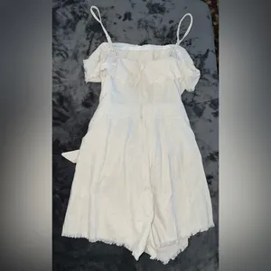 Princess Polly Rally Playsuit in Beige Size 10 New with tag thumbnail 14