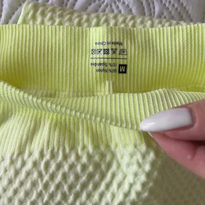 New Lemon Yellow Sport Yoga Set Leggings Top M thumbnail 4